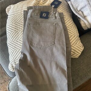 33/32 Foot joy pants Grey NWT
